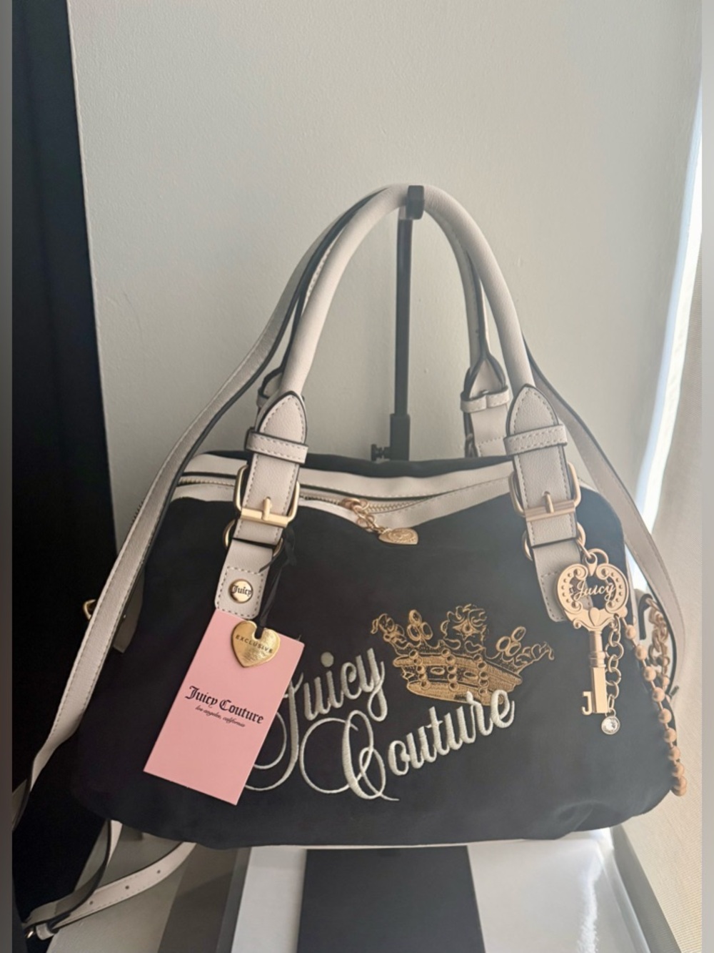 Juicy Couture Black “The Key to Juice” Satchel